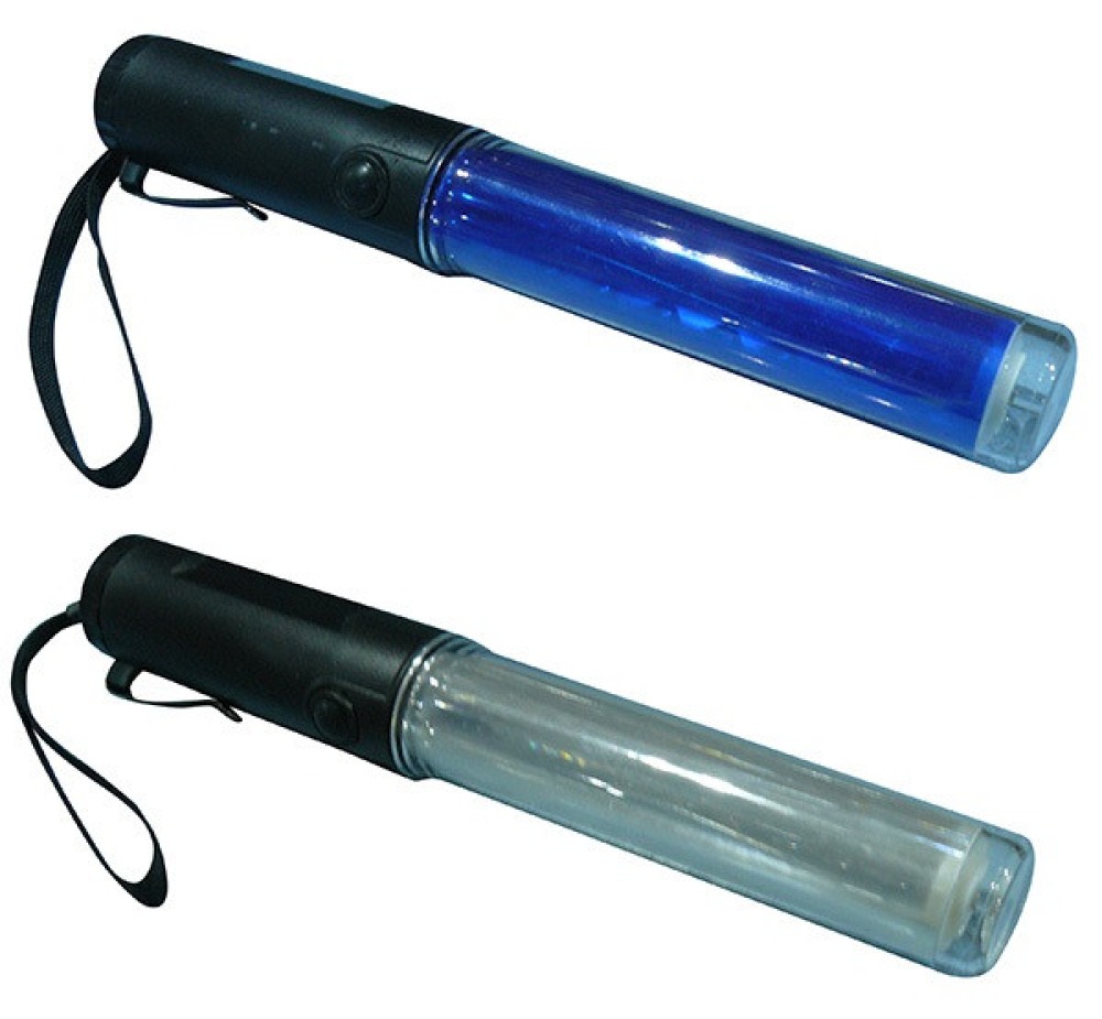Baton lumineux 26cm torche Eclairage led lumiere bleu circulation route aeroport eclats antivols - 6