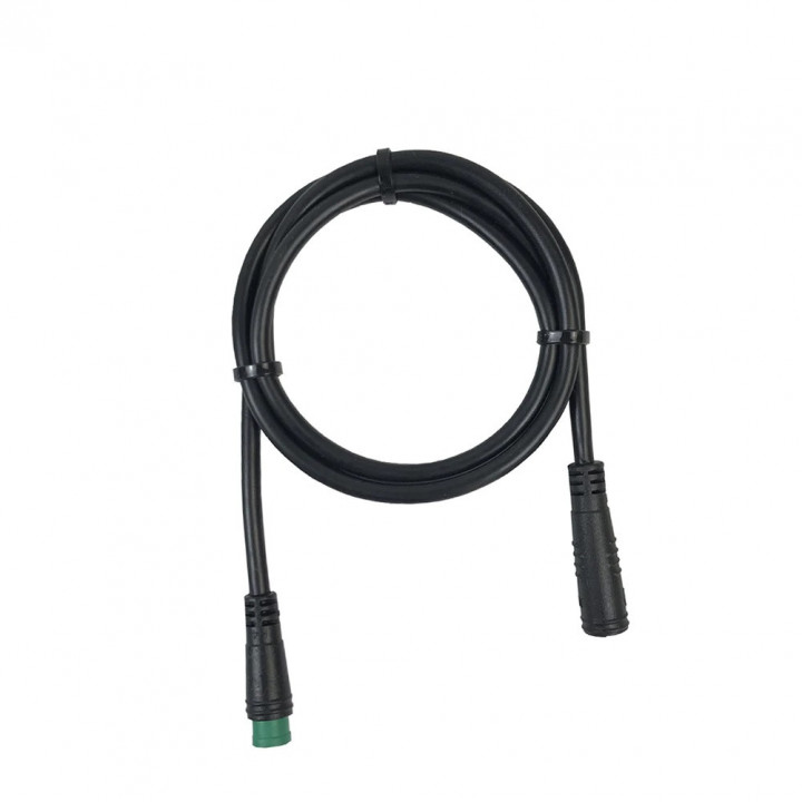 Cavo di prolunga per bici elettrica impermeabile, connettore verde da maschio a femmina a 5 pin, lunghezza 80 cm