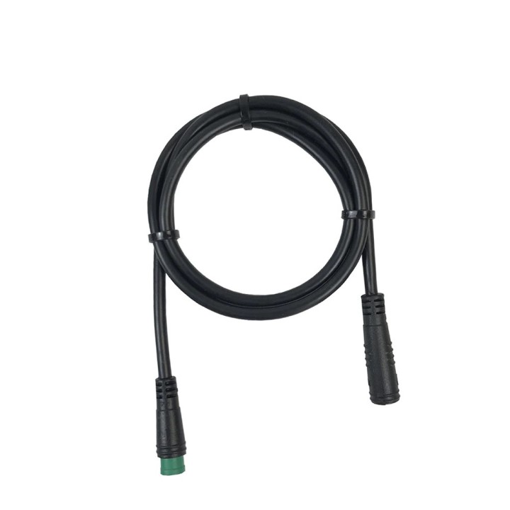 Cavo di prolunga per bici elettrica impermeabile, connettore verde da maschio a femmina a 5 pin, lunghezza 80 cm