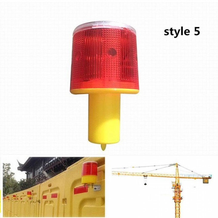 Solar Powered Traffic Warning Light Safety Signal Cone Beacon Alarm Lamp tower Hanging light Industrial Construction Warn Lights