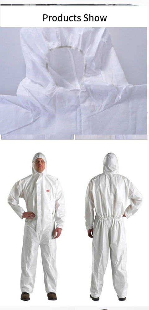 Coverall 3m 4510 Size L static electricity clothing effective protection against dust particles paint