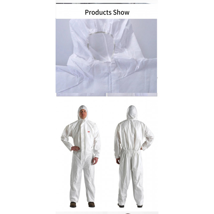 Coverall 3m 4510 Size L static electricity clothing effective protection against dust particles paint