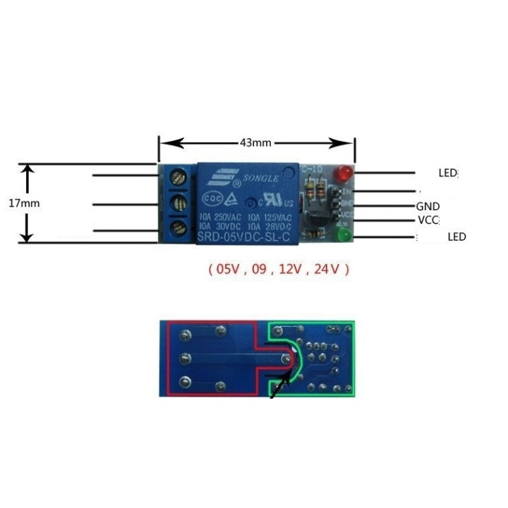 5v 12v relaismodul macht 10a 220v 1 kanal automatisierung arduino arm dsp april peak jr international - 1