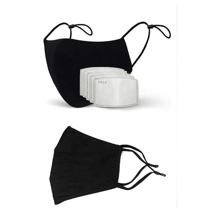 Masque respiratoire coton lavable reutilisable livre sans filtre mrlavf anti poussiere pollution