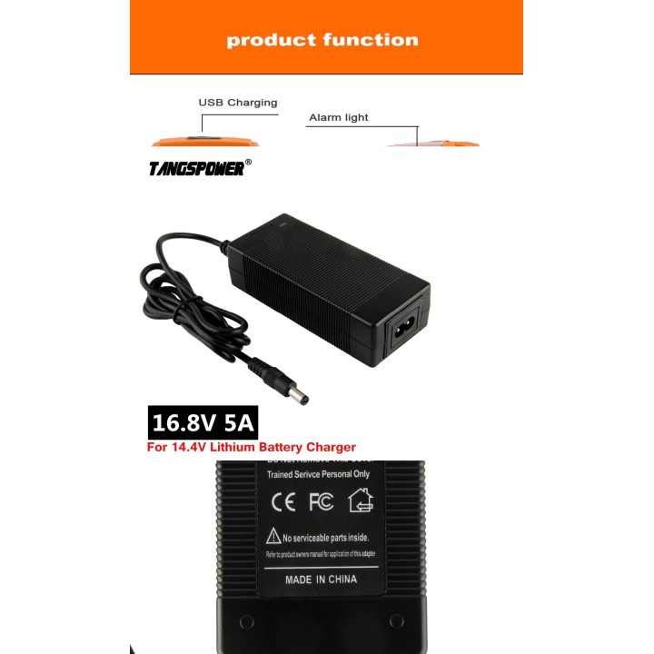 Cargador 110v 220v 16.8V 4a 4.5a 5A para batería litio 14.4V 14.8V Li-ion 14500 14650 17490 18500