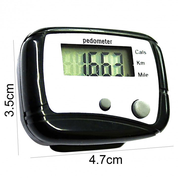 Podometre Numerique Compteur de distance de marche de pas et de Calories 5 digit Precis
