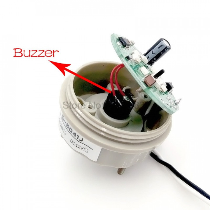 Blitz elektronischer Alarm LED-Beleuchtung 220 V 230 V Bernsteingelb + Summer IP44 Signalisierung N-5041T