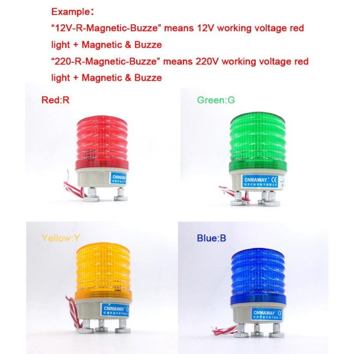Blitz elektronischer Alarm LED-Beleuchtung 220 V 230 V Bernsteingelb + Summer IP44 Signalisierung N-5041T
