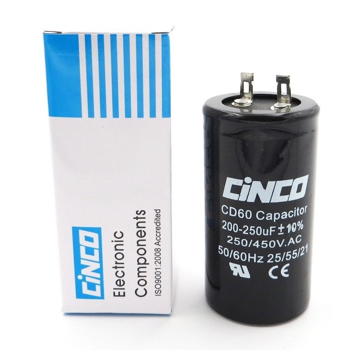 Condensador 200mf 200mf micro farad 250uF 250v 300v 400v 450v aire acondicionado de condominio 200uf 250uf cd60