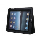 Ultra slim leather folding for apple ipad2 case (black)