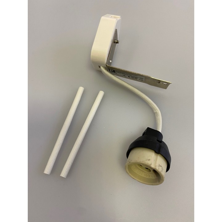 1 Toma automática GU10 Cerámica 230V clase 2 para conectar focos o bombilla GU10 220V