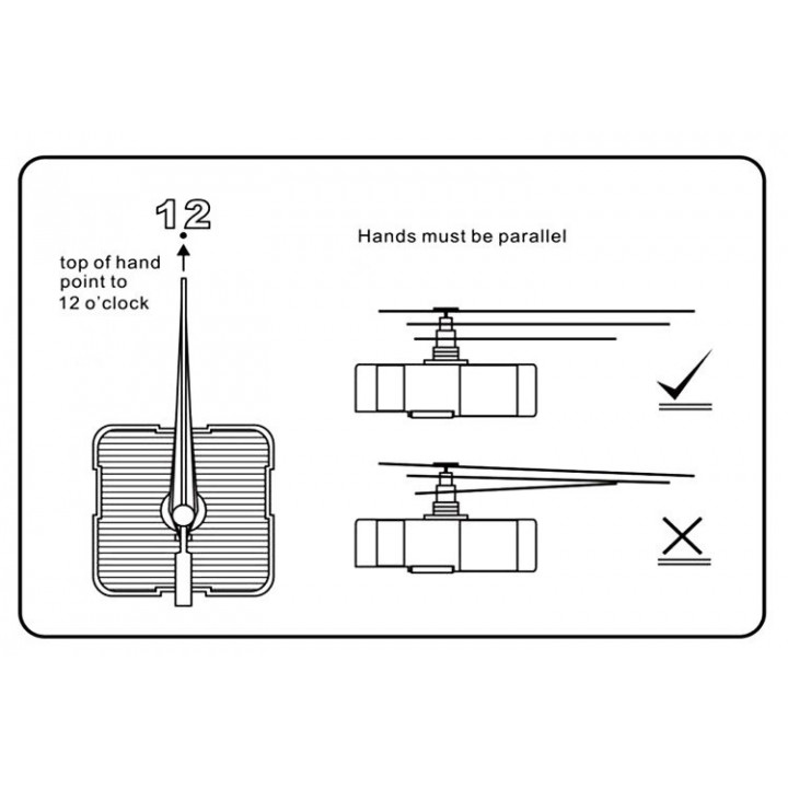 Quartz clock movement kit spindle mechanism shaft 28mm jr international - 2