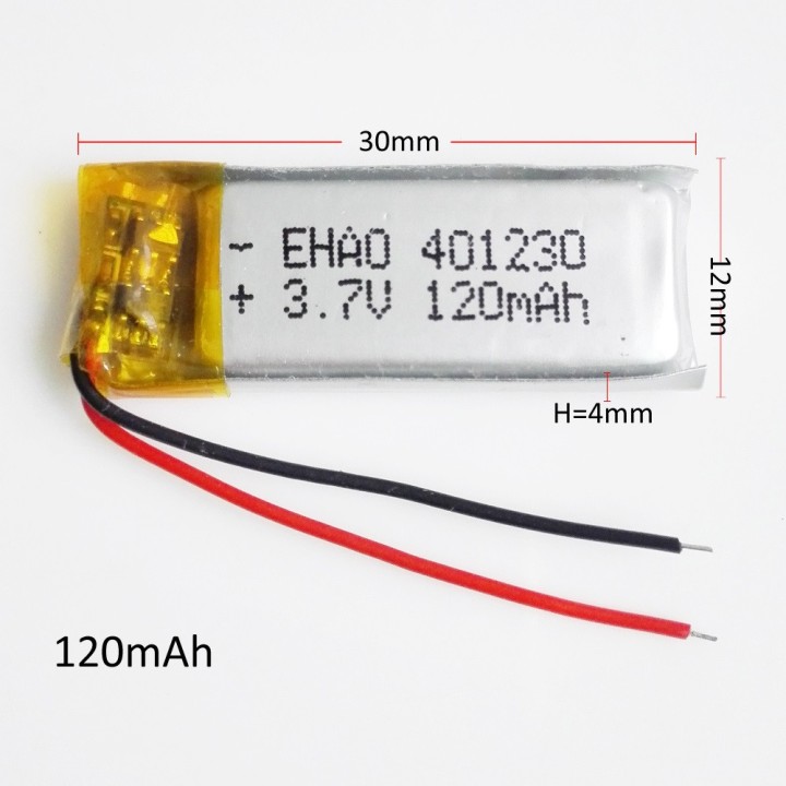 Batería recargable lipo akku 3.7v 120mah L891 acumulador acumulador pluma de polímero de litio cámara 401230