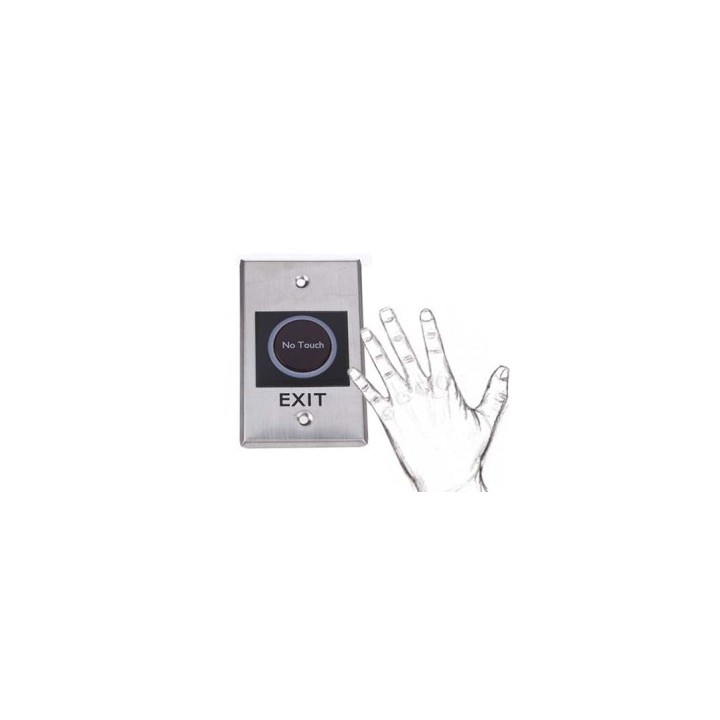 Exit button door opening sensor 12v without ir-contact optical infrared photoelectric acnt1 jr international - 3