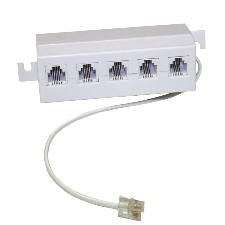 Striscia di telefono rj11 rj11 maschio a 5 femminile cavo jack jr international - 4
