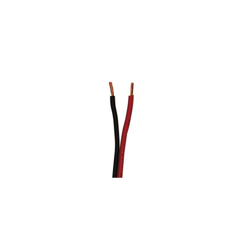 conecto Cable de Altavoz CCA Color: Rojo/Negro 50 Metros 2x2,50mm²