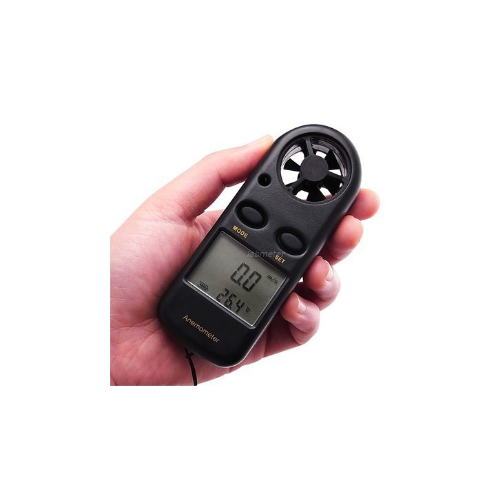 Misure di velocità del vento anemometro digitale termometro digitale lcd sport anemometro am02 jr international - 6