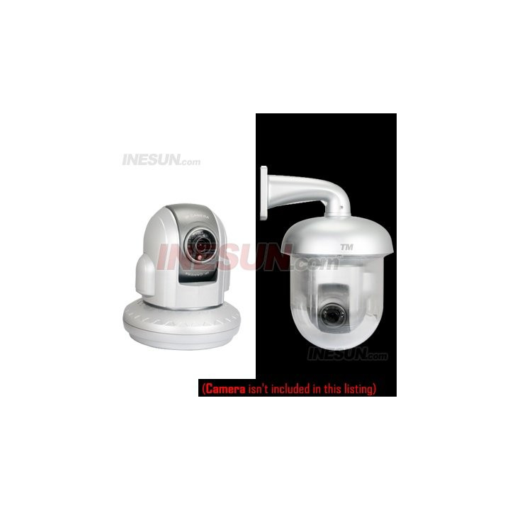 Housing for ip dome camera pan tilt wifi waterproof enclosure and wall mount safe protective cover jr international - 5