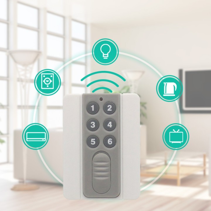 Ricevitore radio 12v 6CH 6 canali + 5 relè interruttore luce telecomando wireless 433Mhz