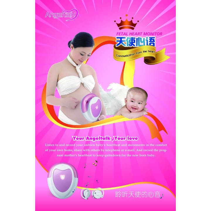 Escuchar ultrasonido doppler fetal del corazón del bebé jumper angeltalk jr international - 5