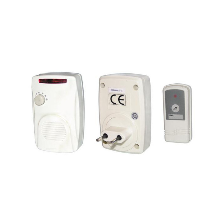 Chime 220vac wireless chime with waterproof panic button, 30 100m electronic wireless chimes wireless door chime waterproof pani
