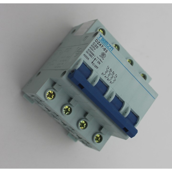 Disyuntor 3p +n 20a 400v electronico montaje en riel modular. schneider electric - 5