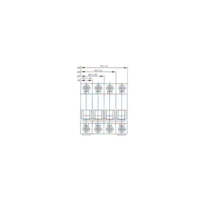 Dreipoliger unterbrecher 3p +n 20a 400v sicherheitstechnik elektronik elektrischer elektrische schneider electric - 3