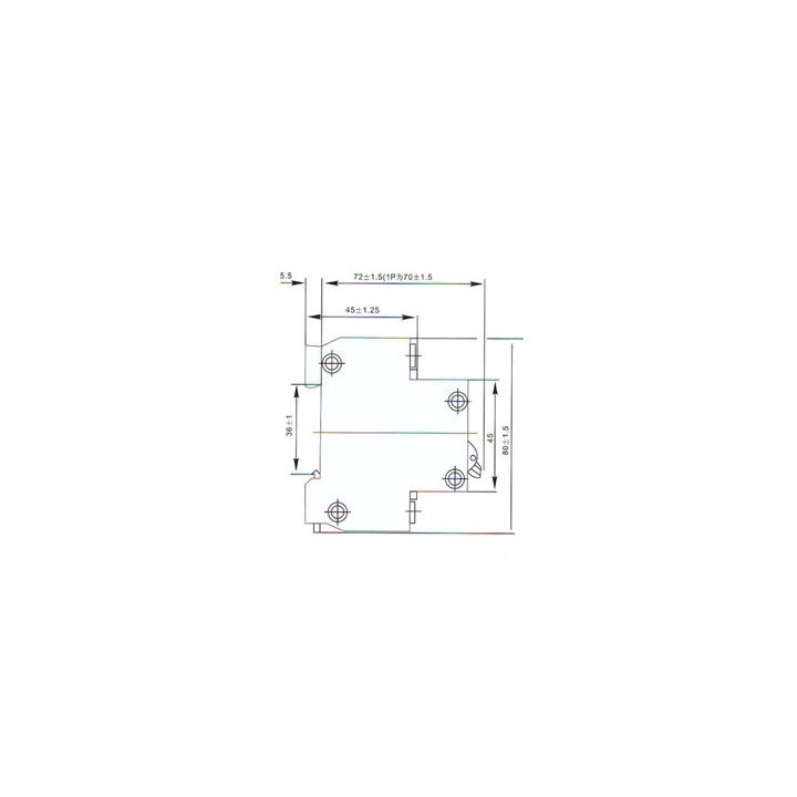 3p +n 20a 400v circuit breaker break electrical dz47-63  4-pole  20 amp schneider electric - 4