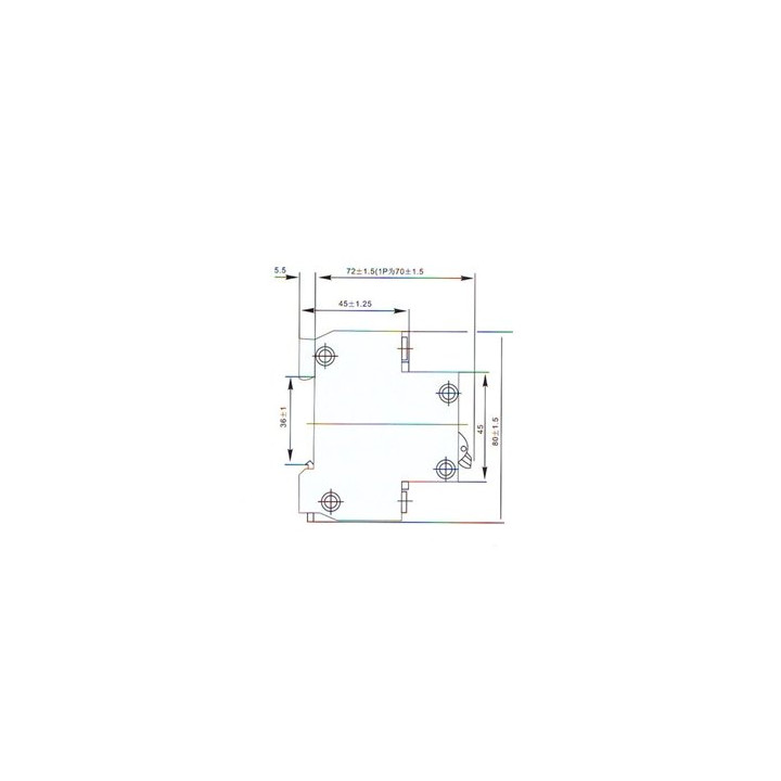 3p +n 32a 400v circuit breaker break electrical dz47-63  4-pole  320 amp schneider - 2