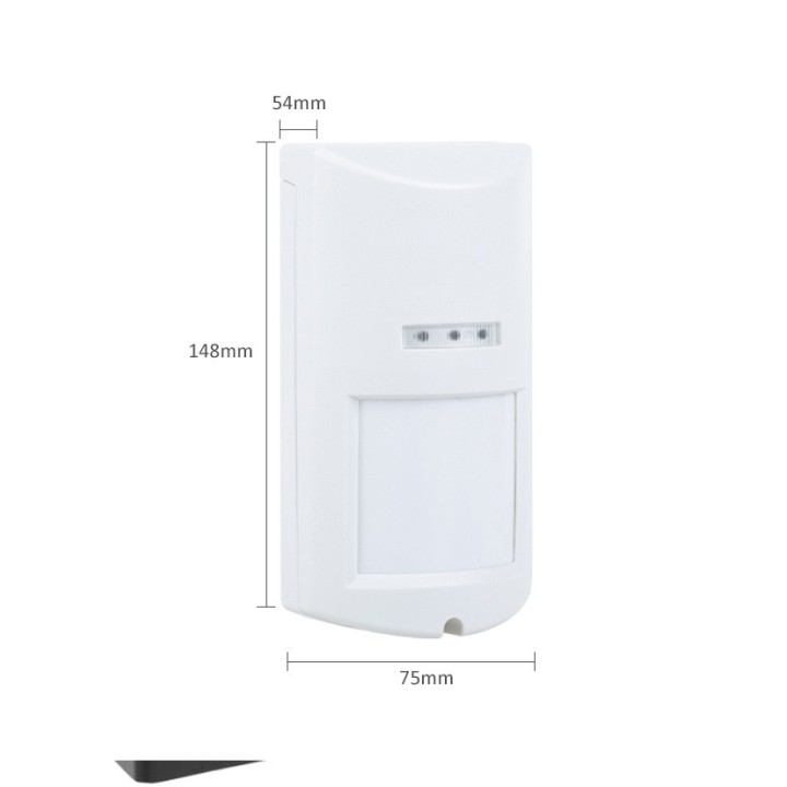 Wired motion detector outdoor volumetric sensor alarm infrared microwave waterproof IP65