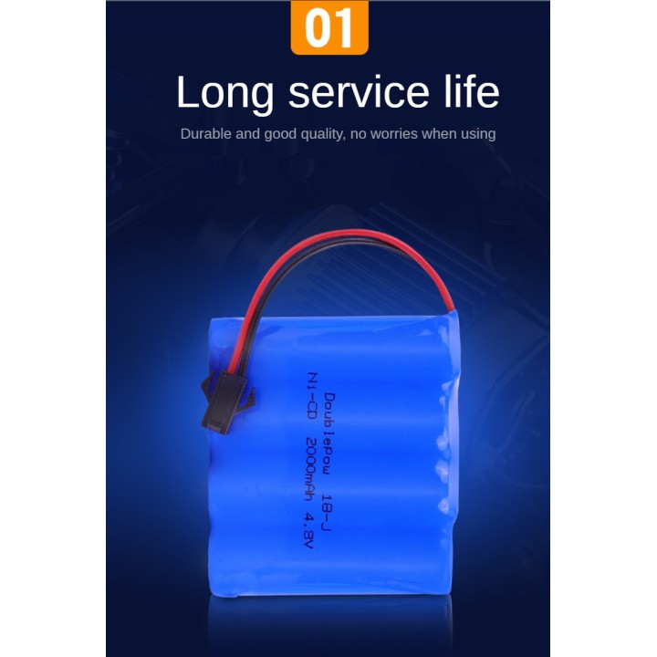 Batería recargable 4.8v 1.8 AH para sirena exterior autoalimentada os-365a jablotron