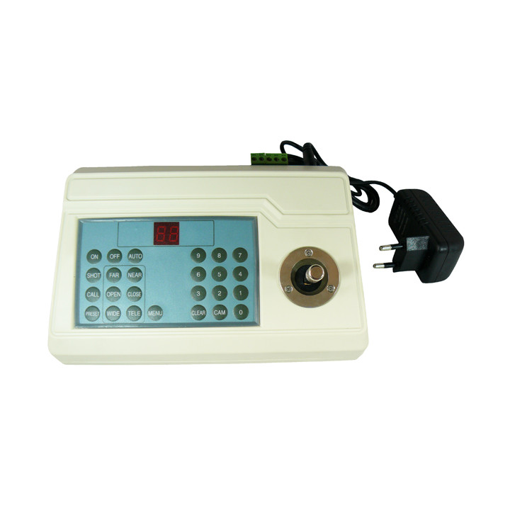 Rs485 2d cctv keyboard controller joystick dc 12v for security cctv ptz  motorized camera jr international - 3