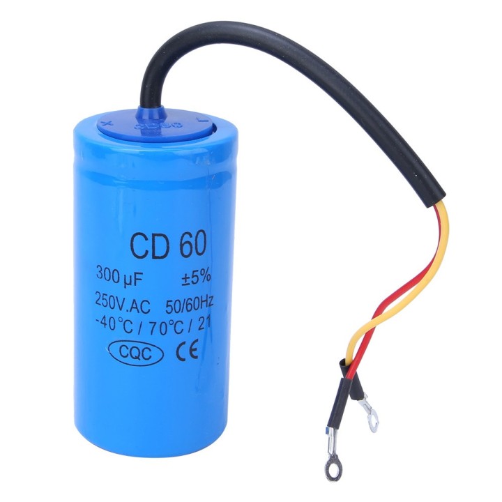 Condensatore CD60 250V 300uf motore frigorifero aria condizionata motori pompa acqua