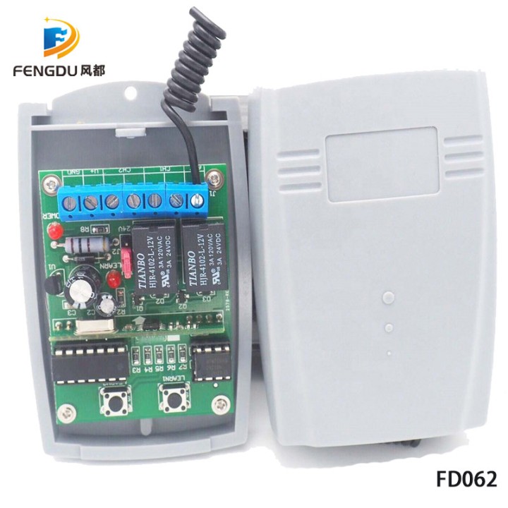 Receptor 433mhz 2ch para teclado radio estanco para CLean
