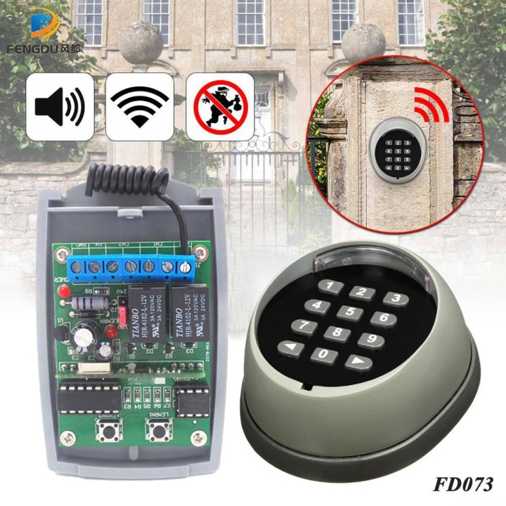 Wasserdichte Funktastatur IP54 433MHz Digital Wireless mit Code Funkalarm SMG 7018 Türöffnung