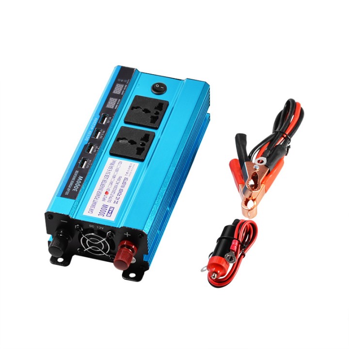 Converter 24v 220v 3kw 3000w crest SCREEN lcd 4 USB 230v 240v 3000 watt 24 volt