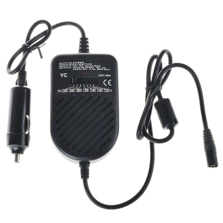 Convertidor de fuente de alimentación 80w 11v 14v 12v 15v 16v 18v 19v 20v 22v 24v Cargador fuente alimentación cigarros coche