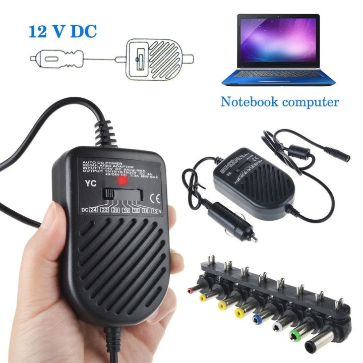 Convertidor de fuente de alimentación 80w 11v 14v 12v 15v 16v 18v 19v 20v 22v 24v Cargador fuente alimentación cigarros coche