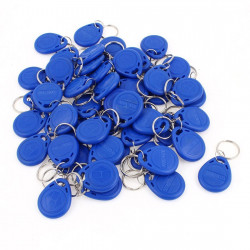 100 pcs EM4305 Copy Rewritable Writable Rewrite EM ID keyfobs RFID Tag Key Ring Card 125KHZ Proximity Token Access Duplicate