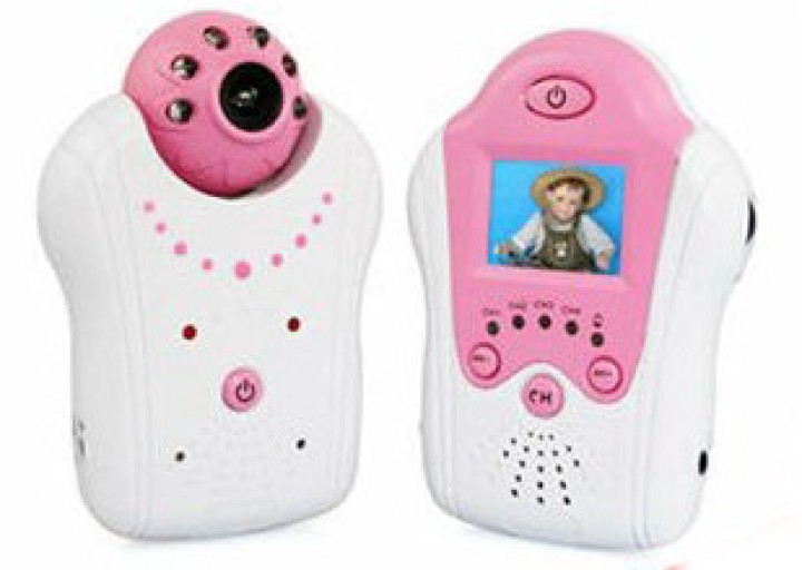 Audio video baby monitor con 1,5 pulgadas de pantalla y color cámara de visión nocturna 2.4ghz jr international - 1