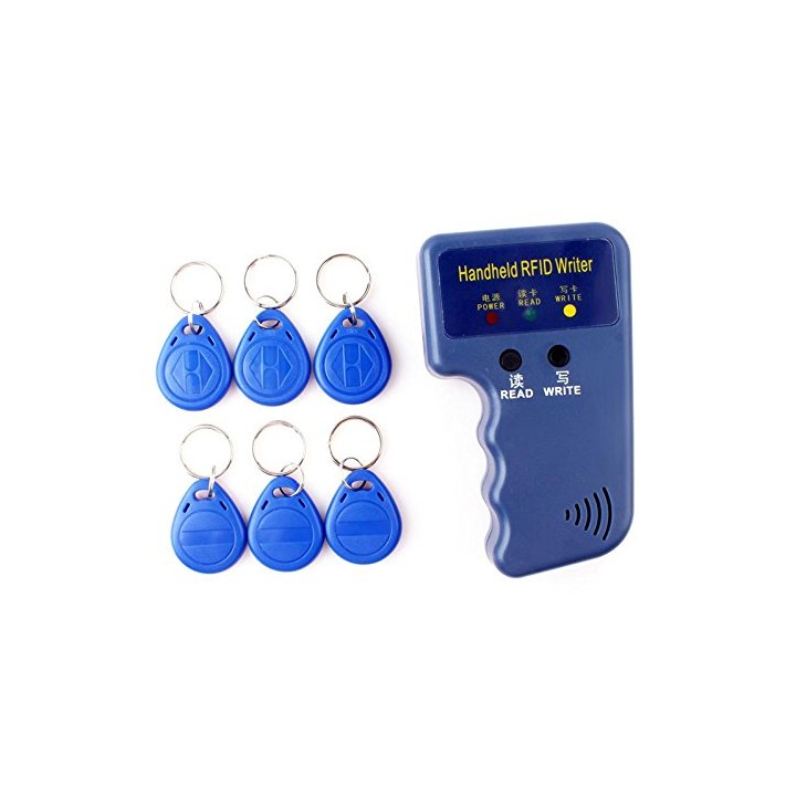 Copieur duplicateur em4100 em4305 T5577 programmateur carte proximité tag RFID 125 KHz + 6 badges