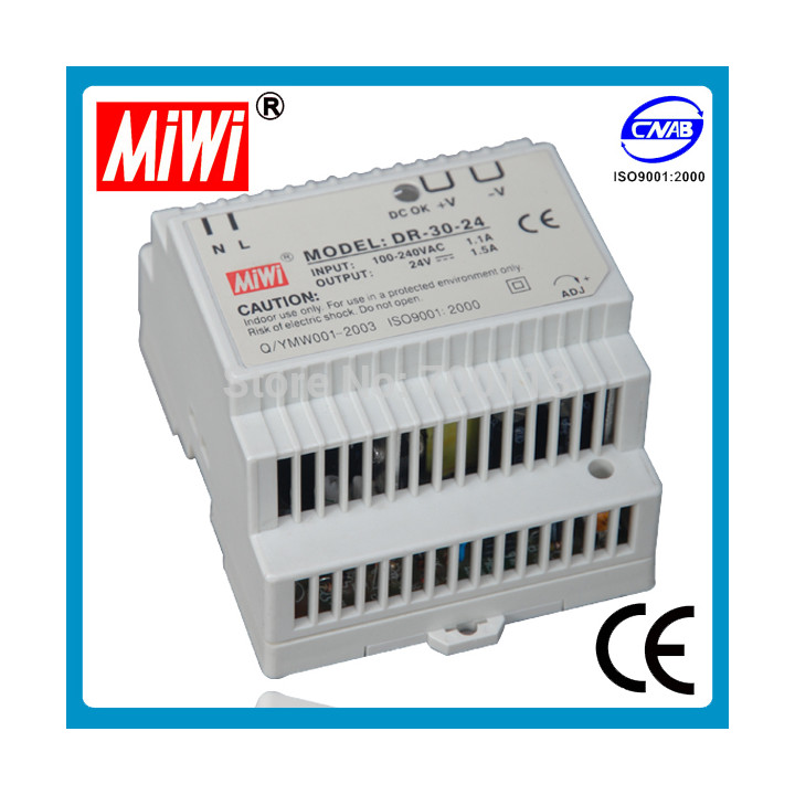 Switching power supply - 30w - 24vdc - din velleman - 2
