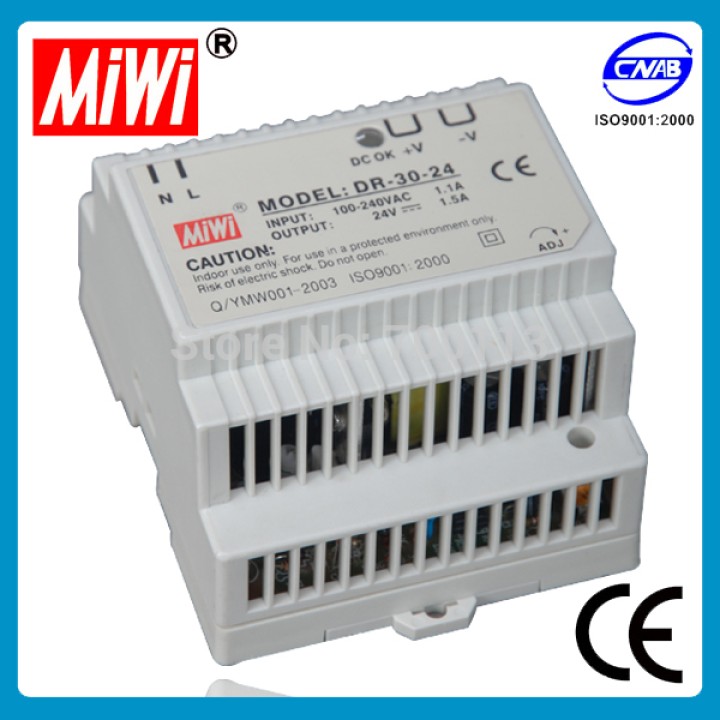 Fuente de alimentación conmutada - 30w - 24vdc - din velleman - 2