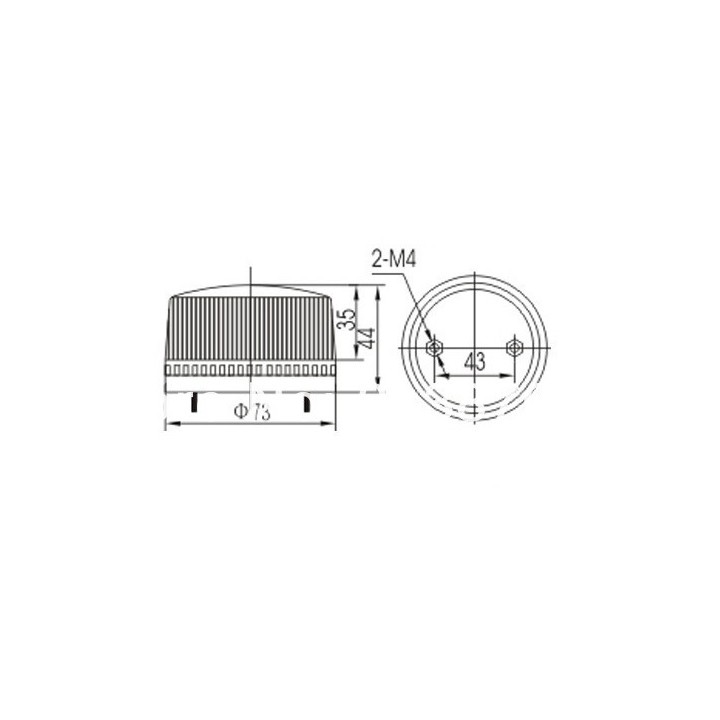 Flash-elektronische Diebstahlwarn 220V rotes Feuer Beacons LTE-5061