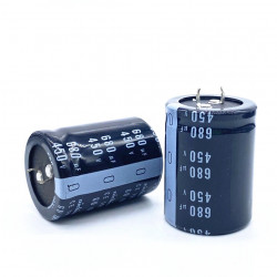 Aluminum electrolytic capacitor 680µf 680µf micro farad680mf 680UF 400V 450V 35x50mm