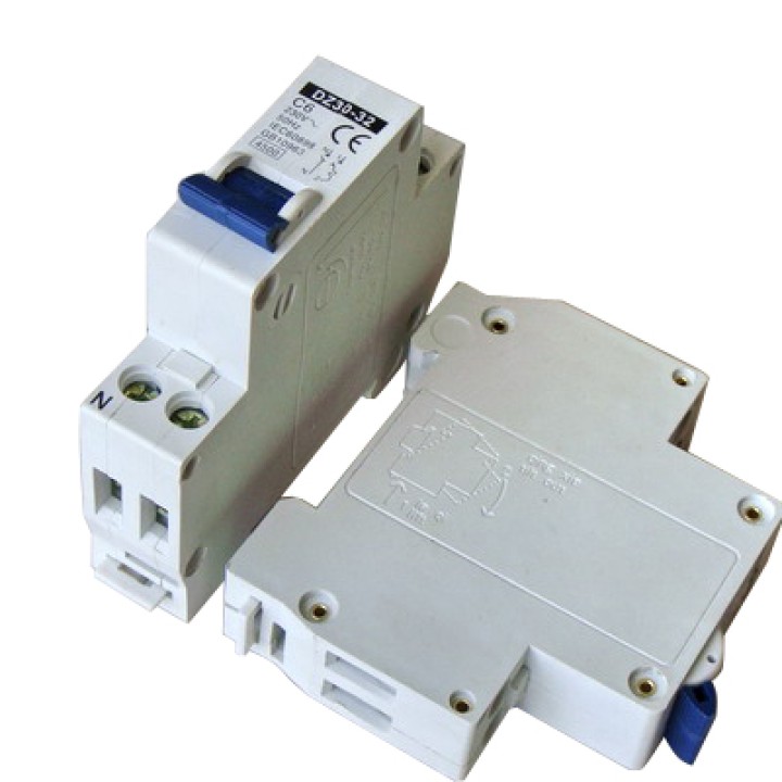 Disyuntor 2p 6a 230v electronico montaje en riel modular. jr international - 1