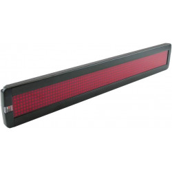 Log luminoso 80cm x 7cm led rosso programmabile display elettronico registra messaggi di allarme