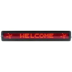Leuchtprotokoll 80 cm x 7 cm, rotes programmierbares elektronisches LED-Display, protokolliert Meldungsalarm