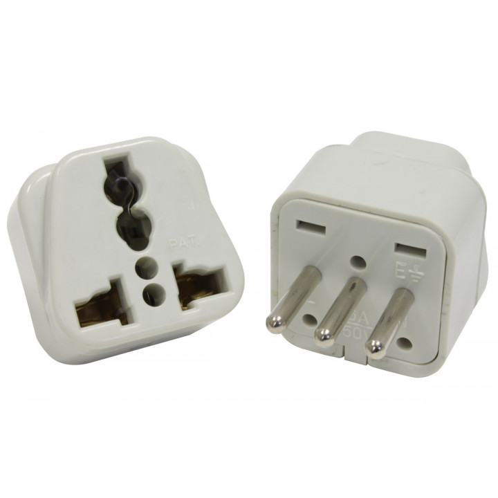 Electric plug adapter italy europe 10a 250v to travel jr international - 7