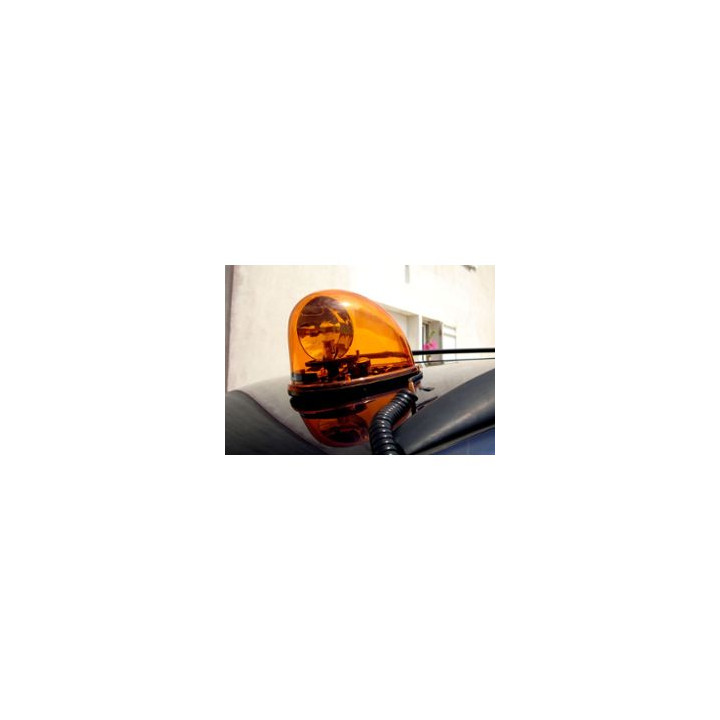 Girofaro magnetico 12vcc 10w ambra forma di goccia dl185 girofari elettrici magnetici colore ambra jr international - 2